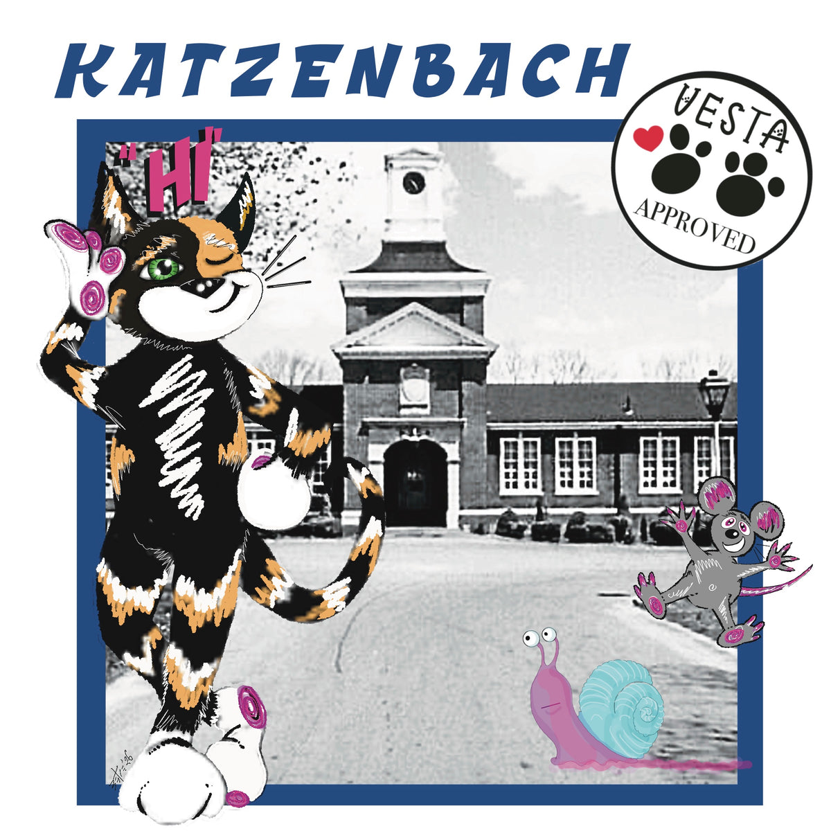 Vesta Visited My School! — Katzenbach Kids’ T-Shirt